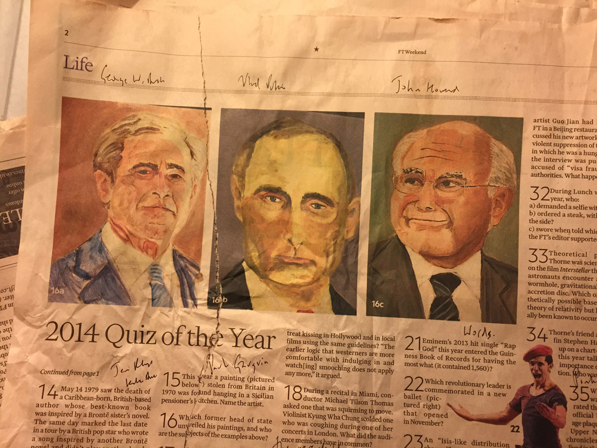 FT Quiz of the Year