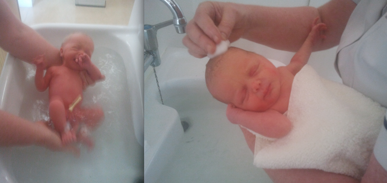 First baths!
